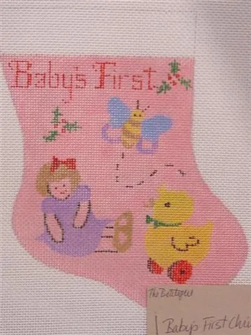 Baby's First Christmas Mini Stocking