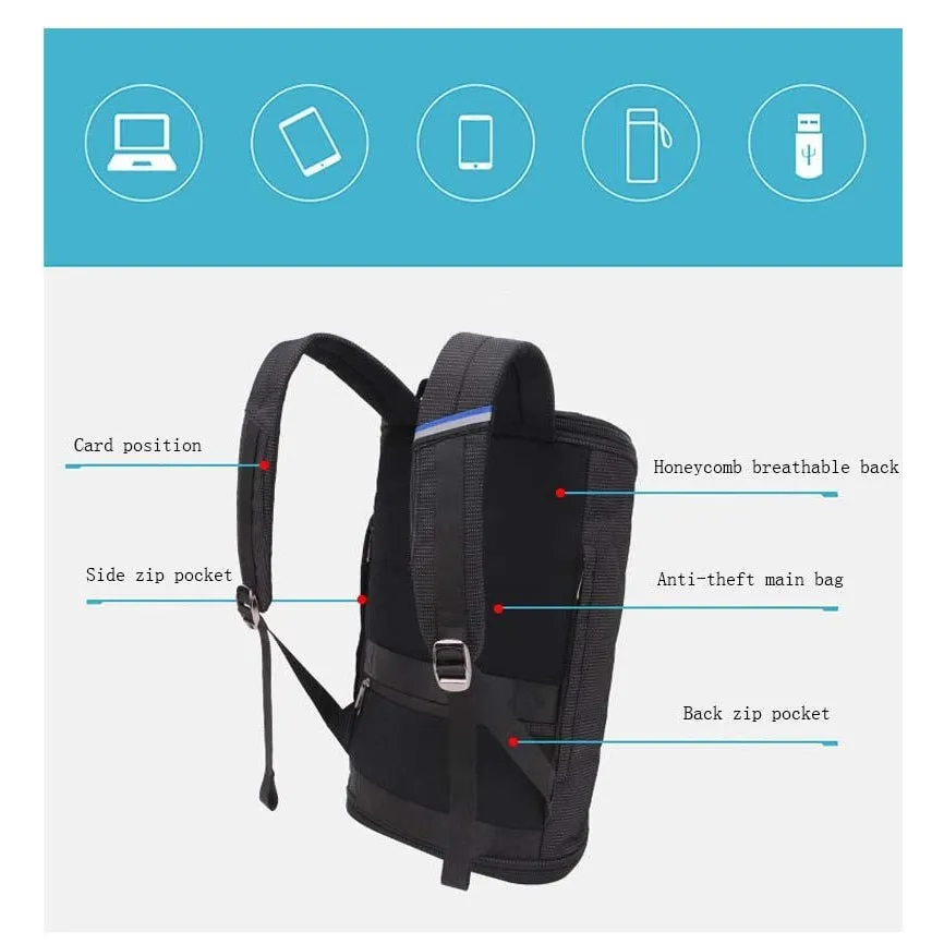 Backpack USB Charging & Anti-Theft <br> Nylon