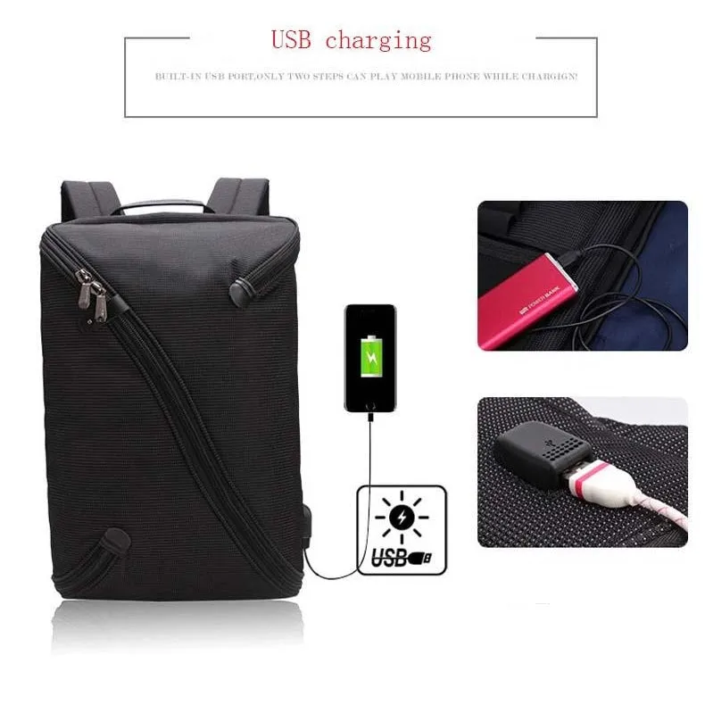 Backpack USB Charging & Anti-Theft <br> Nylon
