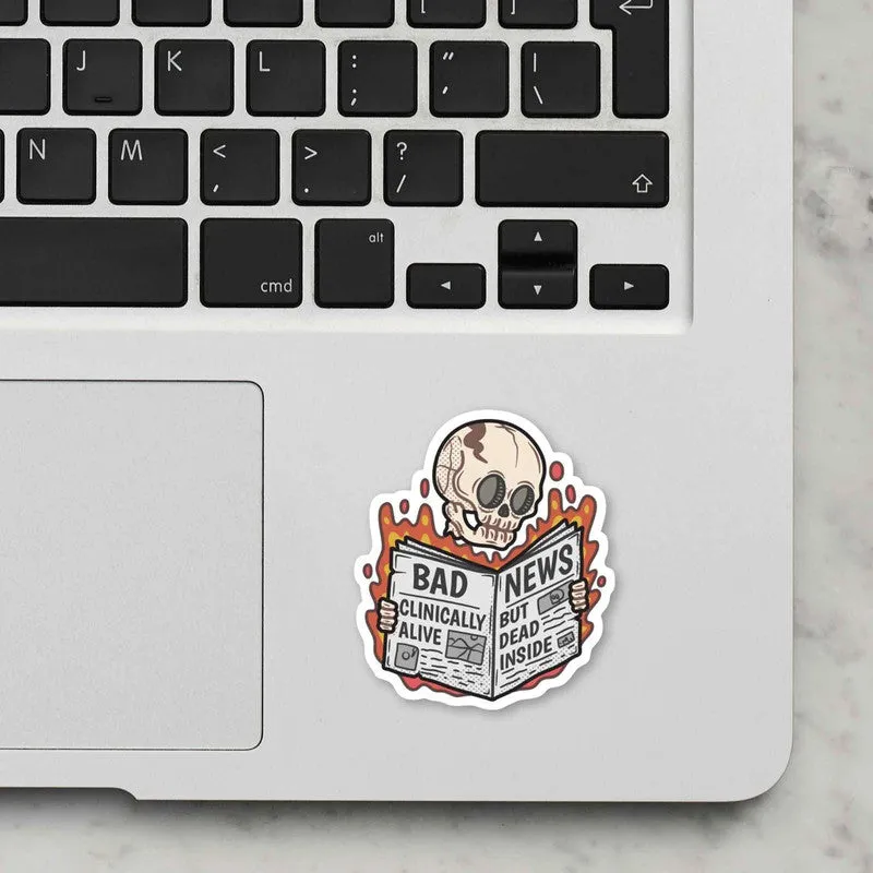 Bad News Laptop Sticker