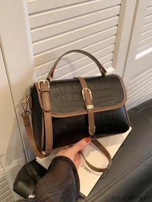 BagForLove - Business Style Womens Stone Texture Tote and Crossbody Bag