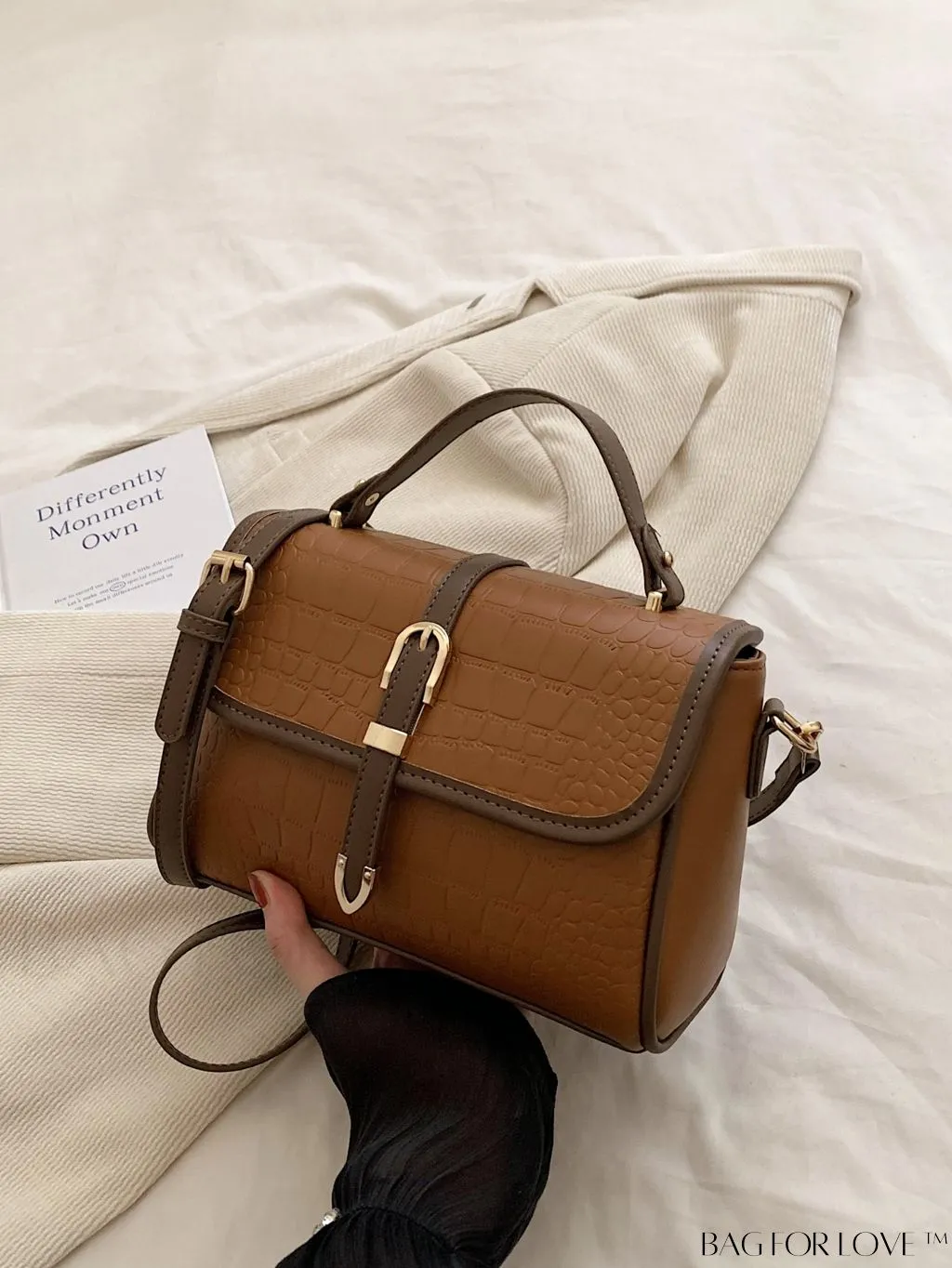 BagForLove - Business Style Womens Stone Texture Tote and Crossbody Bag