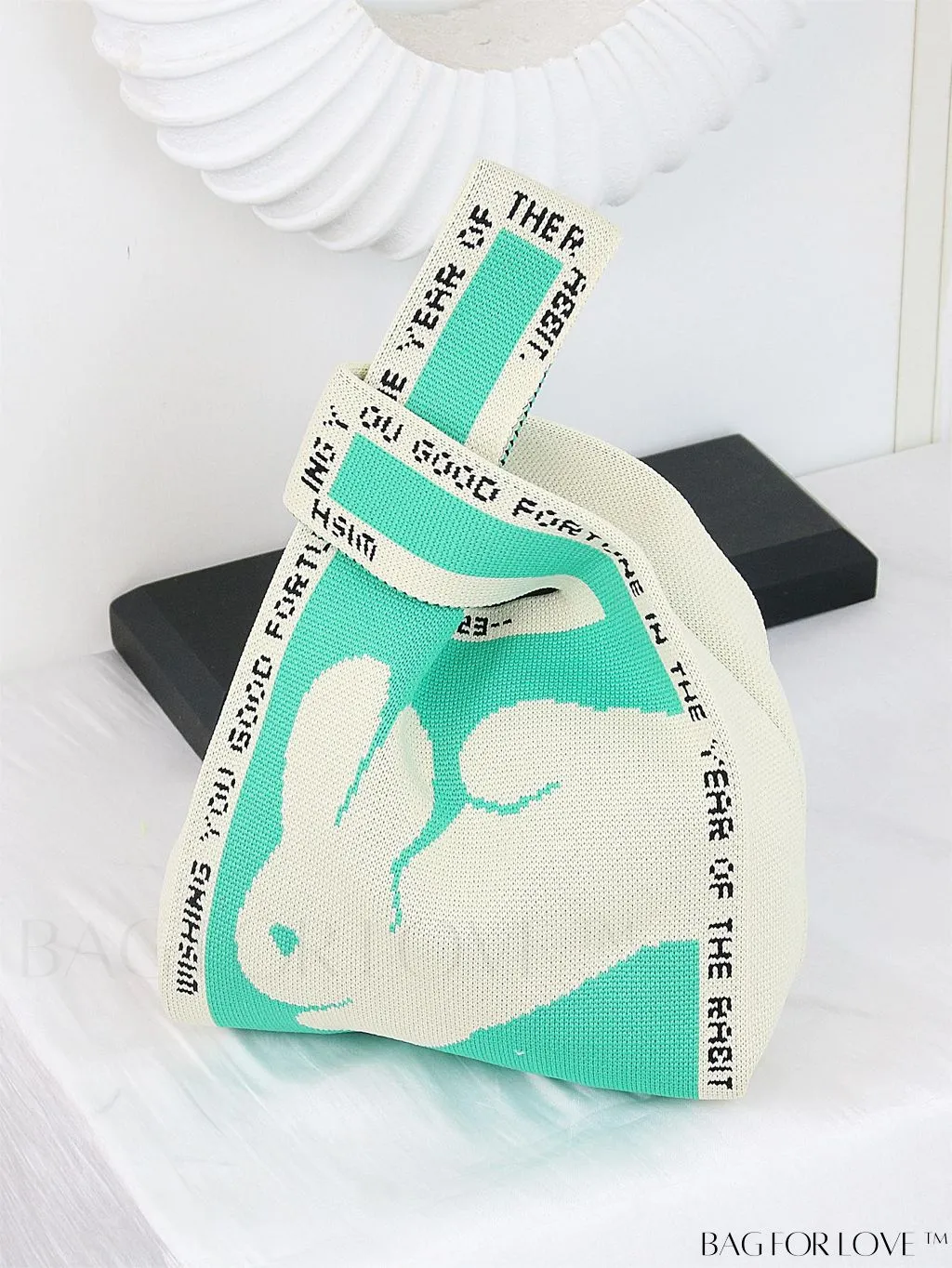 BagForLove - Chic Geometric Crochet Tote: Stylish Color Block Design, Perfect for Vacations