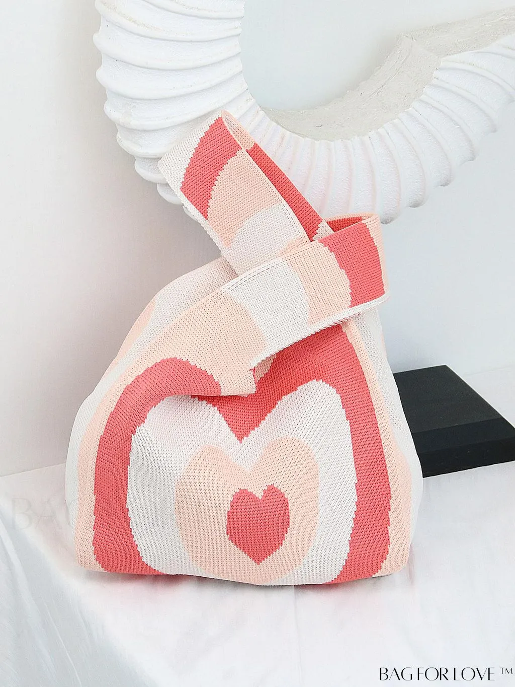 BagForLove - Chic Geometric Crochet Tote: Stylish Color Block Design, Perfect for Vacations