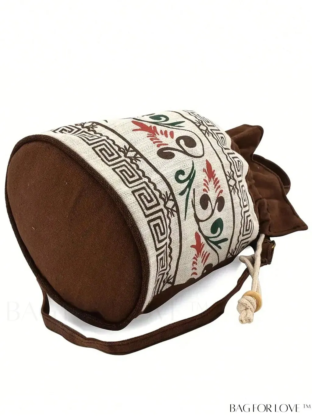 BagForLove - Chic Mini Womens Printed Drawstring Crossbody Bag: Vintage Bucket Style