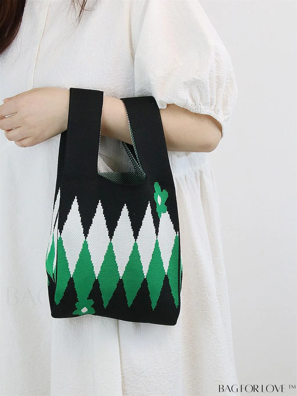 BagForLove - Compact Geometric Satchel Bag with Double Handles