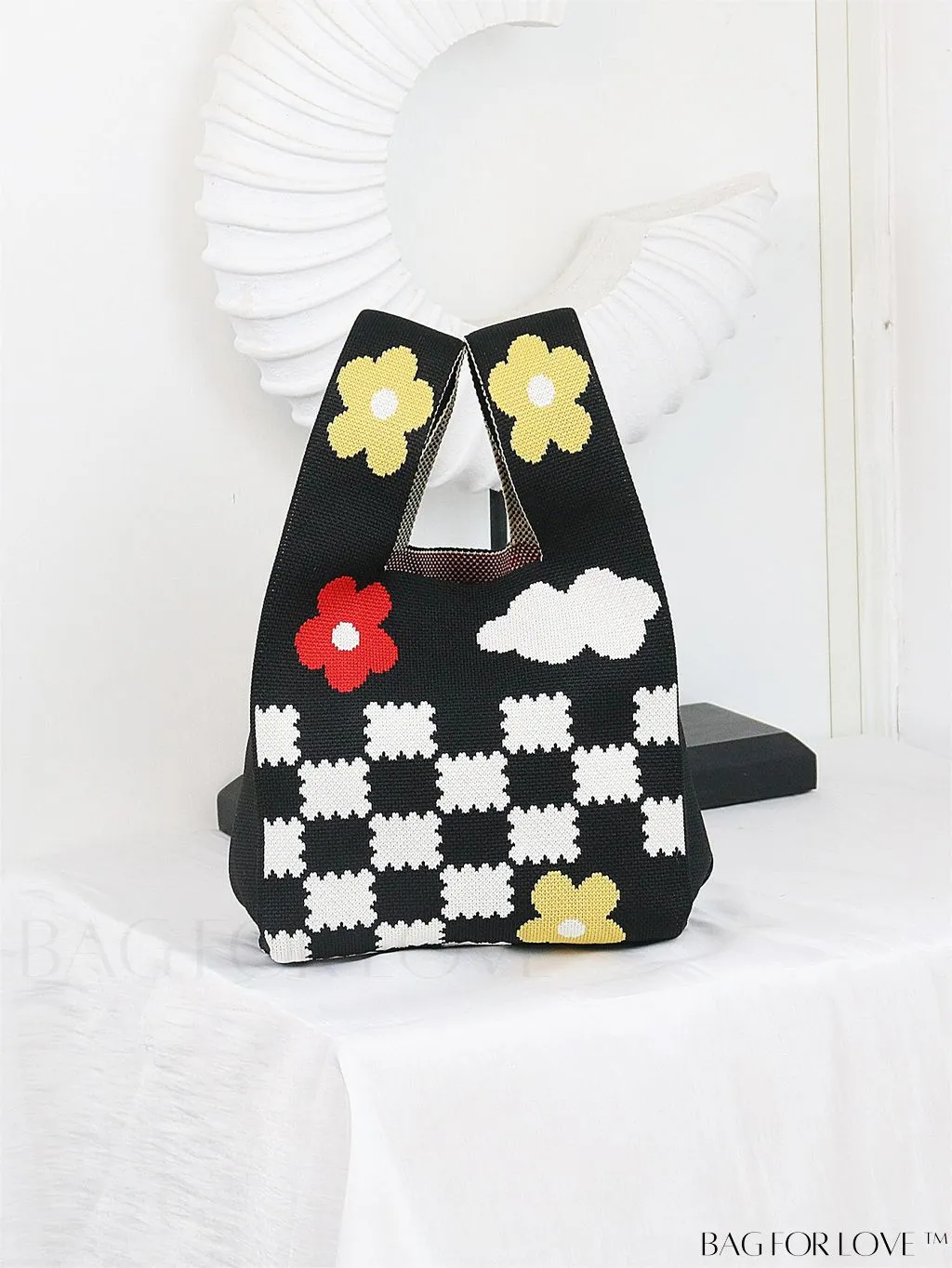 BagForLove - Compact Geometric Satchel Bag with Double Handles