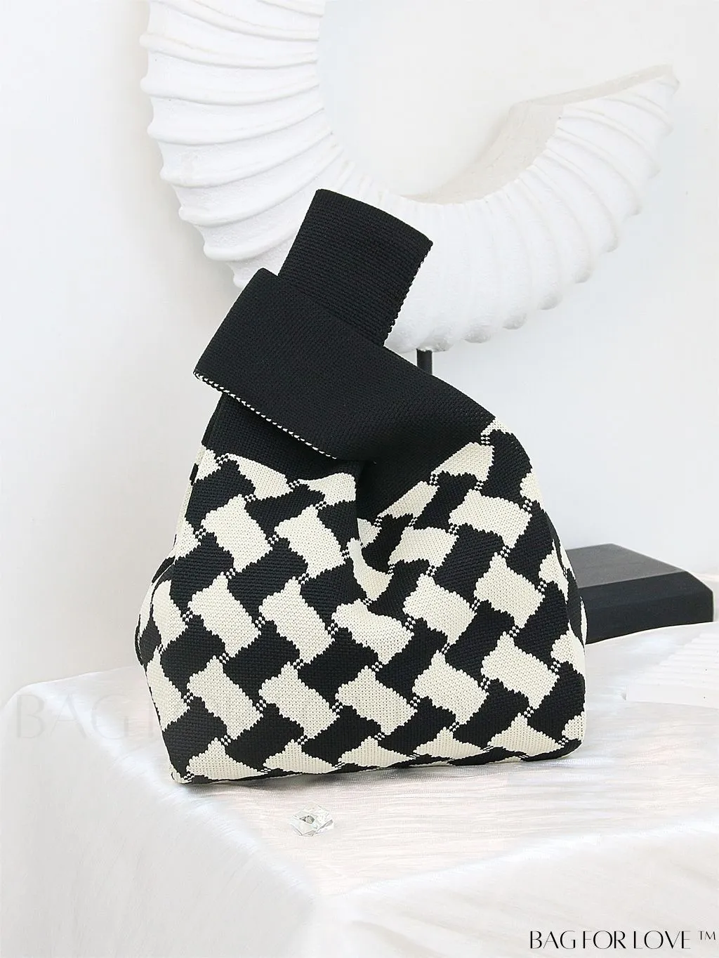 BagForLove - Compact Geometric Satchel Bag with Double Handles