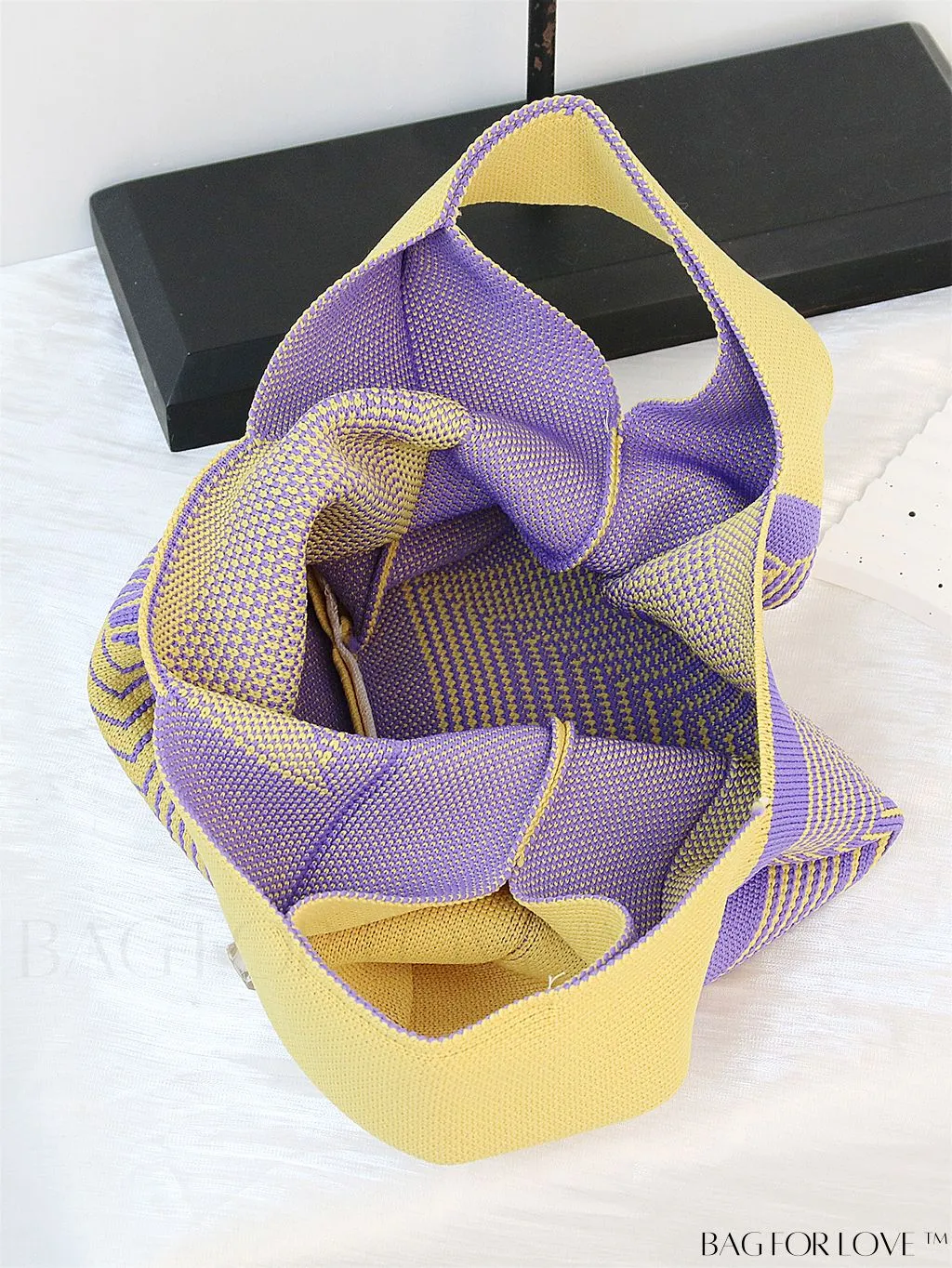 BagForLove - Compact Geometric Satchel Bag with Double Handles