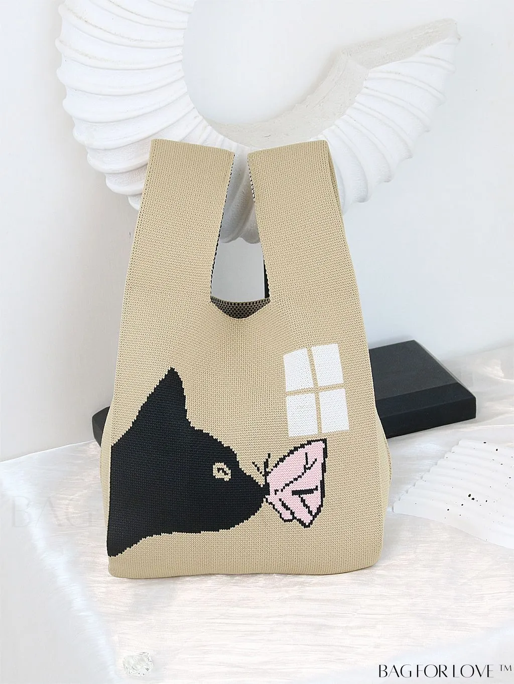BagForLove - Compact Geometric Satchel Bag with Double Handles