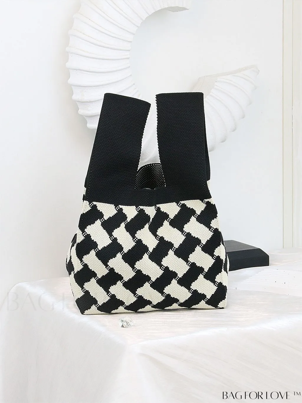 BagForLove - Compact Geometric Satchel Bag with Double Handles