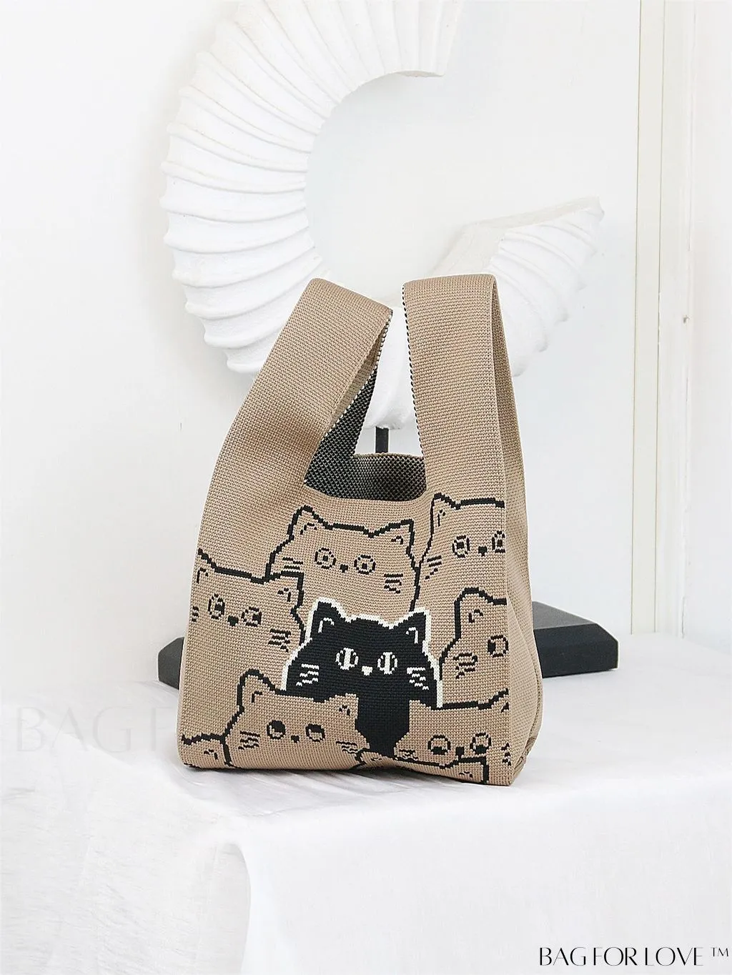 BagForLove - Compact Geometric Satchel Bag with Double Handles
