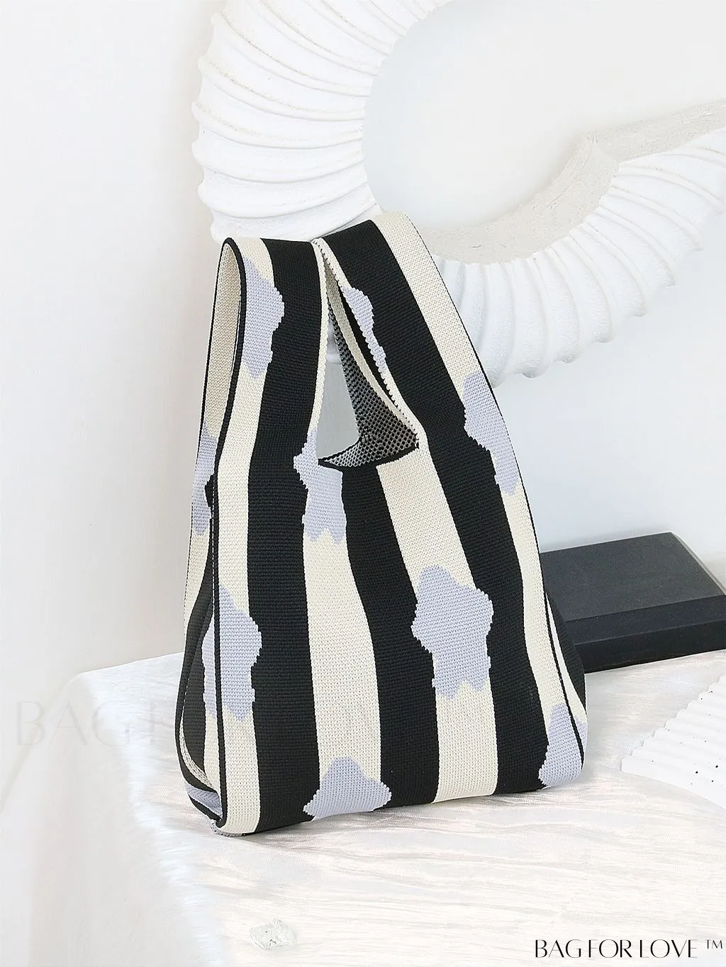 BagForLove - Compact Geometric Satchel Bag with Double Handles