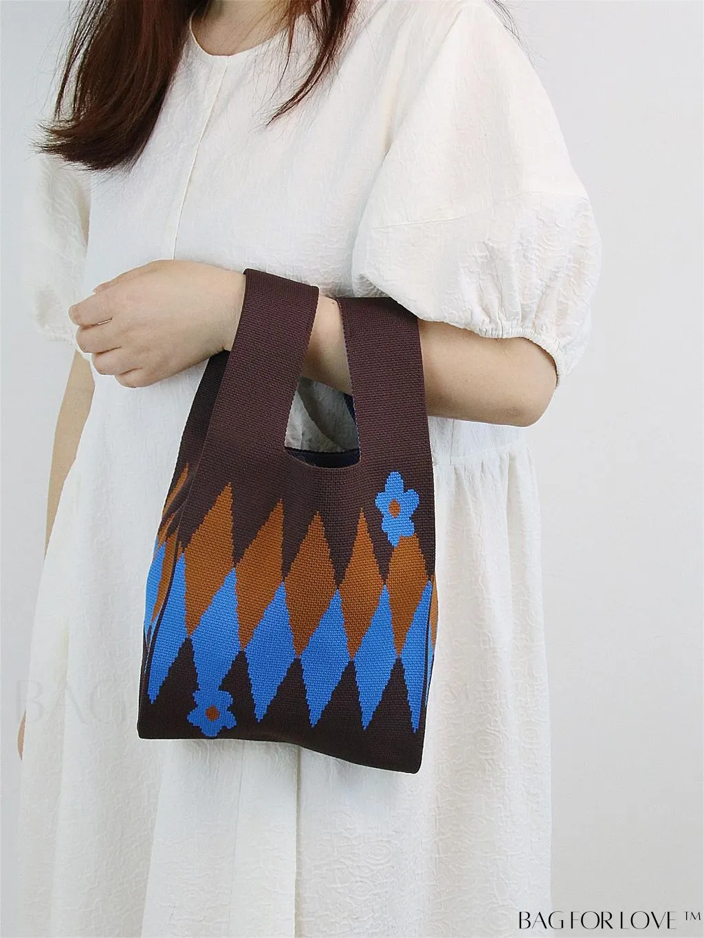 BagForLove - Compact Geometric Satchel Bag with Double Handles