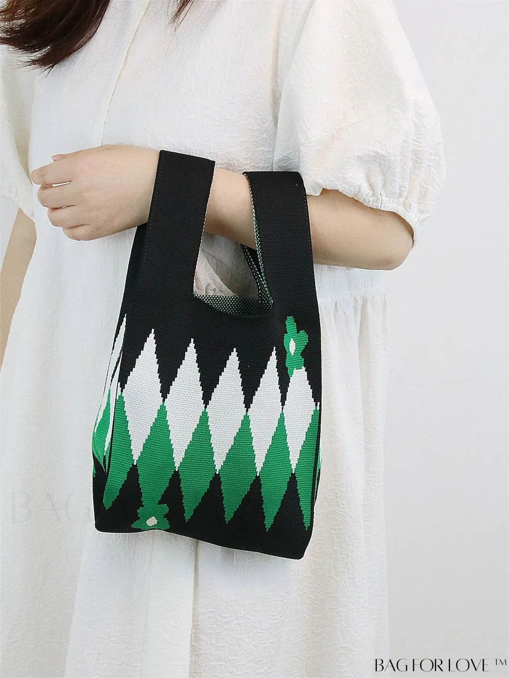 BagForLove - Compact Geometric Satchel Bag with Double Handles