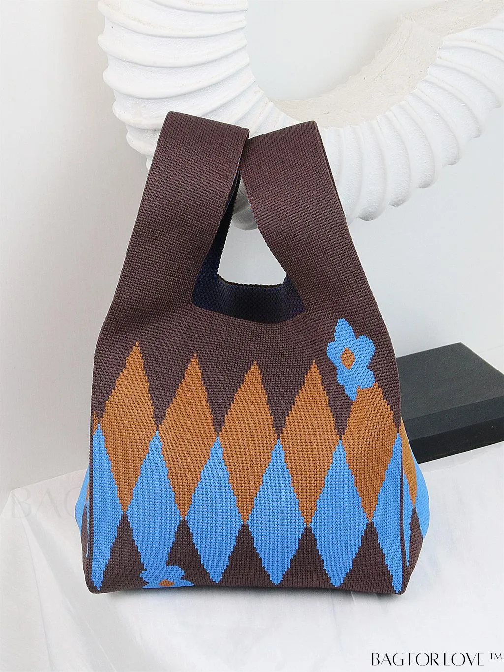 BagForLove - Compact Geometric Satchel Bag with Double Handles