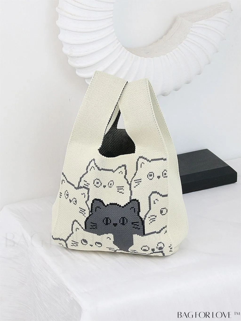 BagForLove - Compact Geometric Satchel Bag with Double Handles