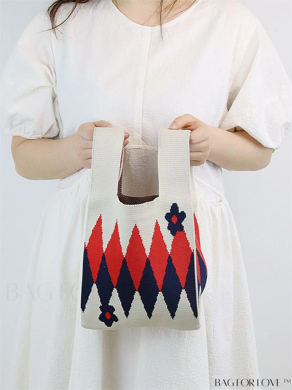 BagForLove - Compact Geometric Satchel Bag with Double Handles