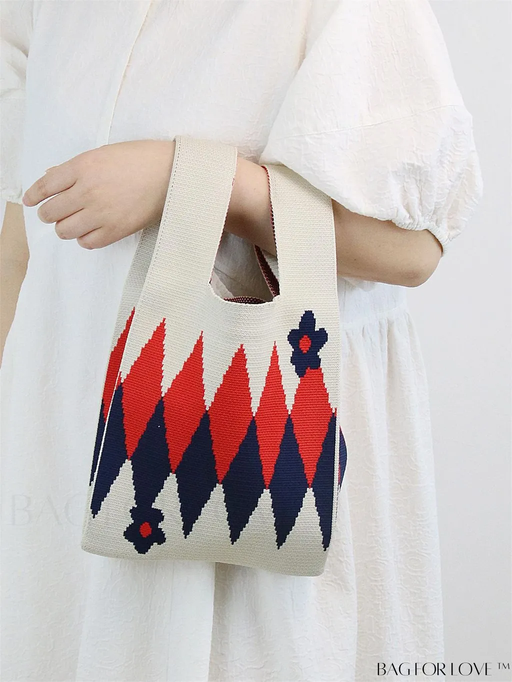 BagForLove - Compact Geometric Satchel Bag with Double Handles