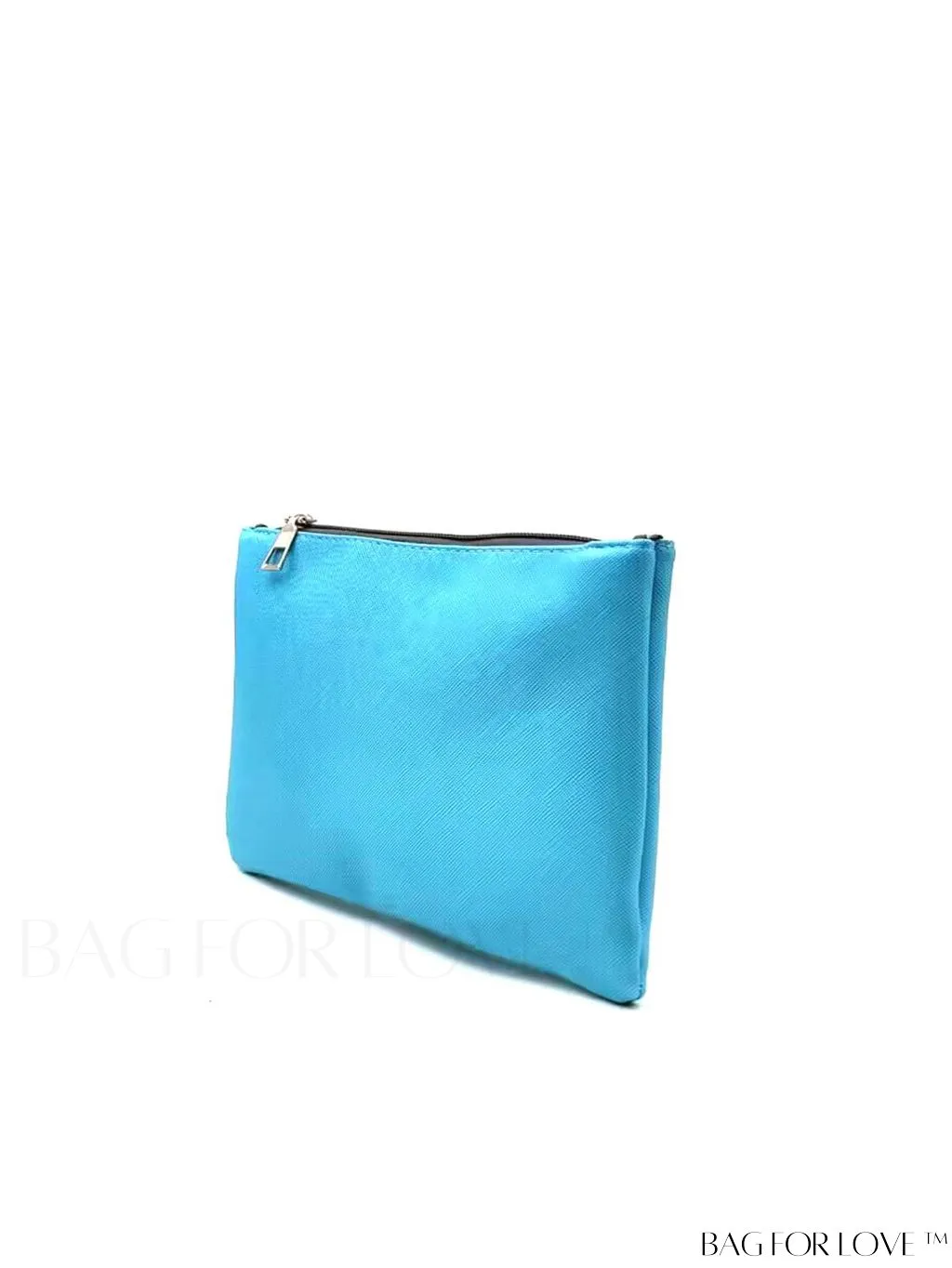 BagForLove - Compact Zippered Square Bag in Sleek Blue Design