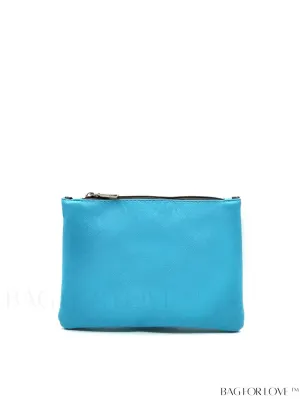 BagForLove - Compact Zippered Square Bag in Sleek Blue Design