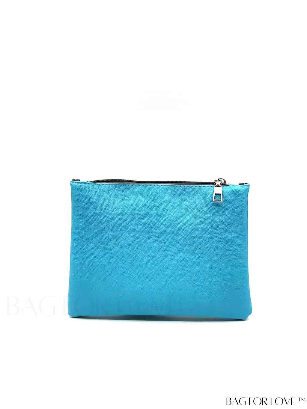 BagForLove - Compact Zippered Square Bag in Sleek Blue Design