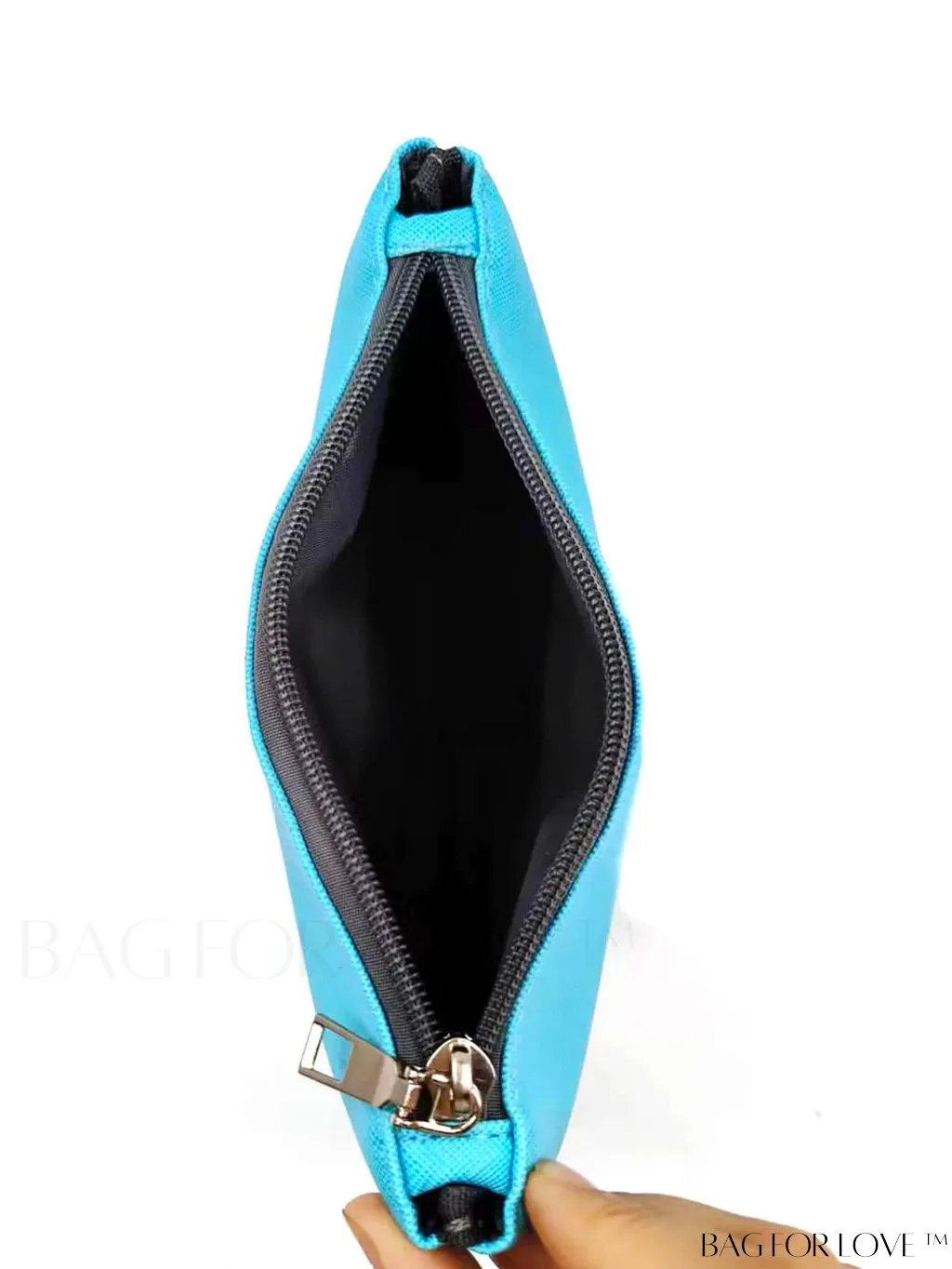 BagForLove - Compact Zippered Square Bag in Sleek Blue Design