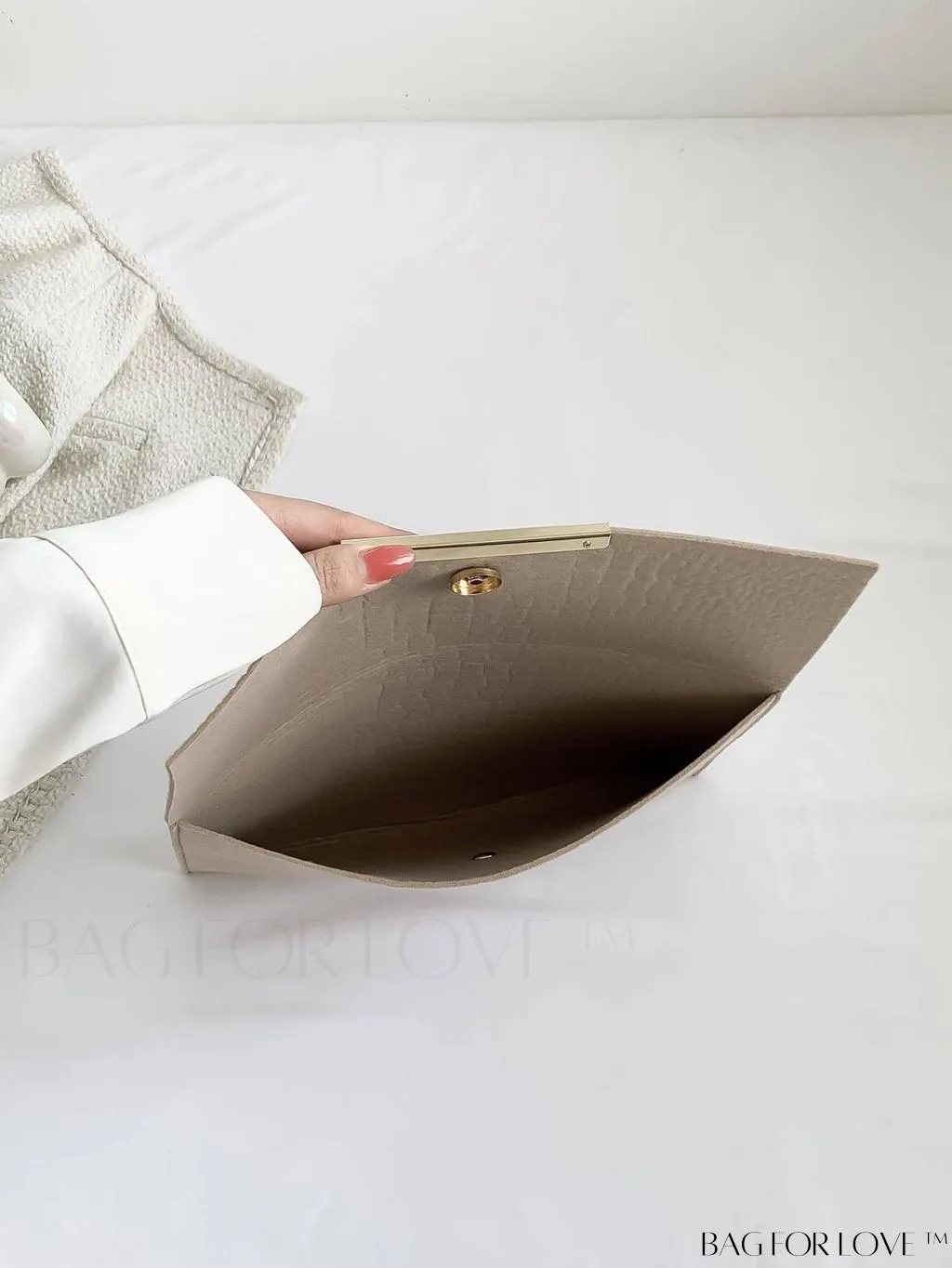 BagForLove - Croc-Embossed Envelope Flap Bag