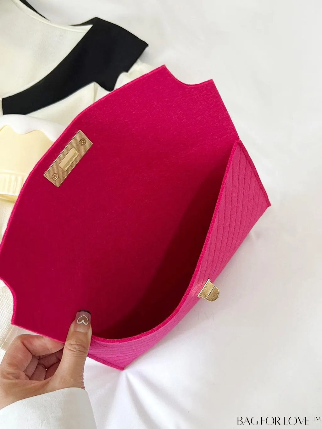 BagForLove - Stylish Envelope Clutch Bag with Chevron Pattern and Solid Color