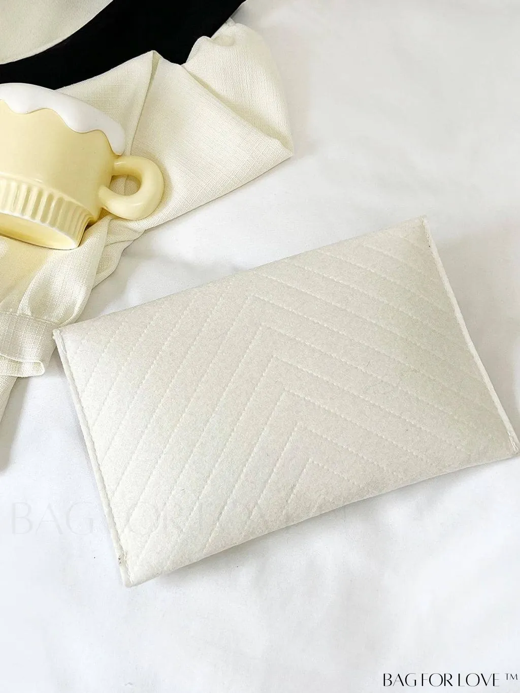 BagForLove - Stylish Envelope Clutch Bag with Chevron Pattern and Solid Color