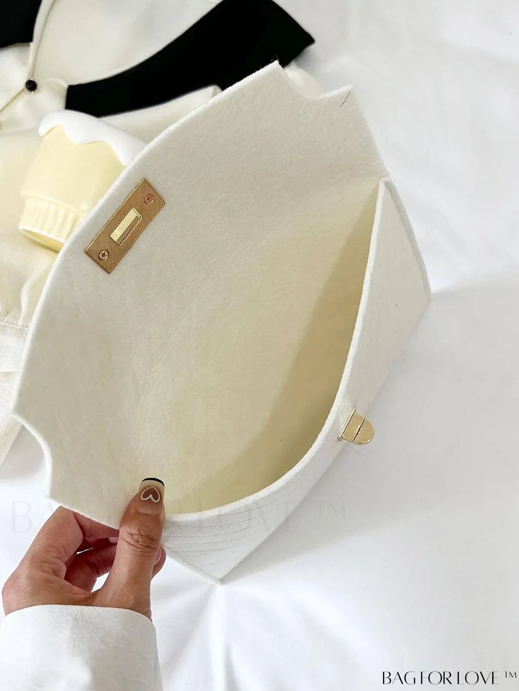 BagForLove - Stylish Envelope Clutch Bag with Chevron Pattern and Solid Color