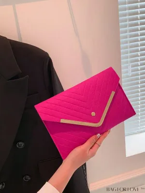 BagForLove - Stylish Medium Chevron Envelope Bag