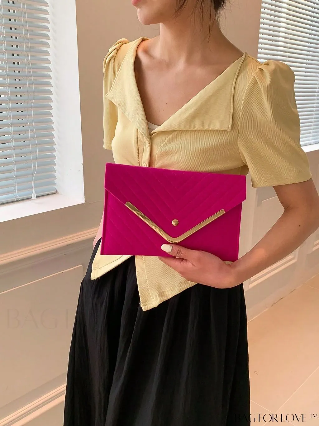 BagForLove - Stylish Medium Chevron Envelope Bag