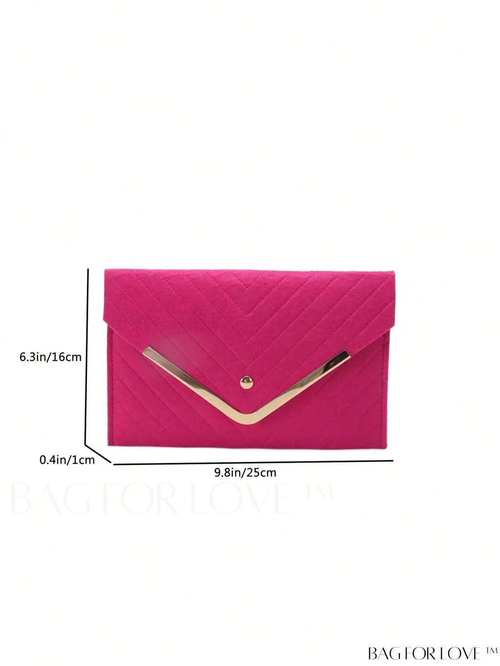 BagForLove - Stylish Medium Chevron Envelope Bag