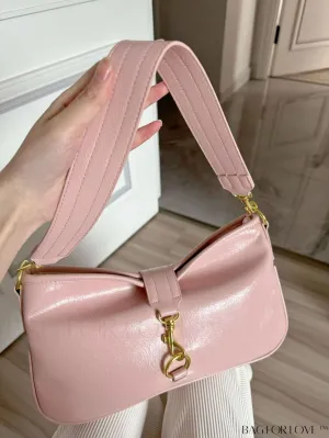BagForLove - Stylish Pink PU Shoulder Bag - Timeless Vintage Design