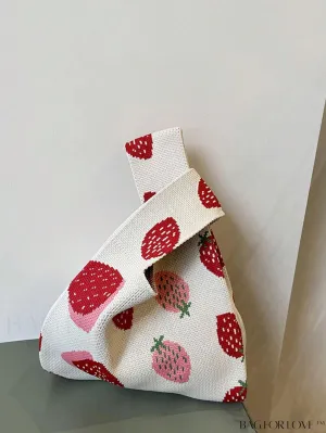 BagForLove - Stylish Strawberry Crochet Bag - Perfect for Trendy Vacationers