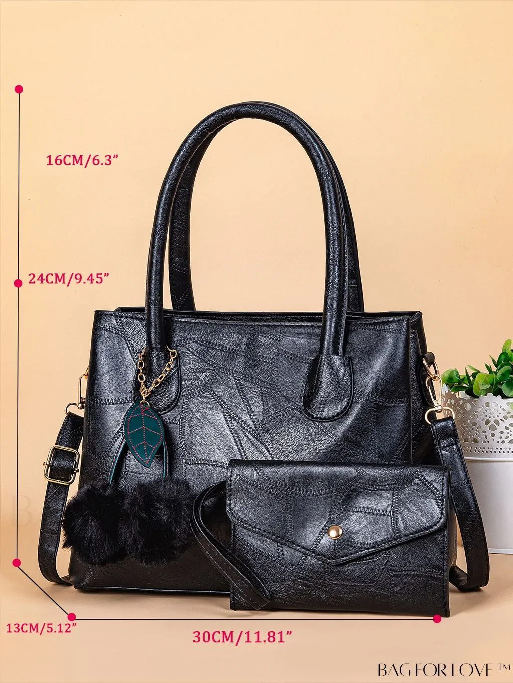 BagForLove - Stylish Vintage Handbag with Sling Strap - 2 Compartments, Elegant Design