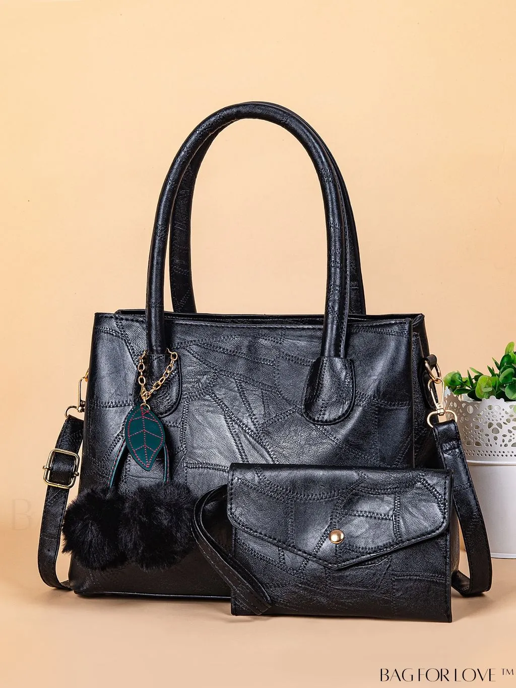 BagForLove - Stylish Vintage Handbag with Sling Strap - 2 Compartments, Elegant Design