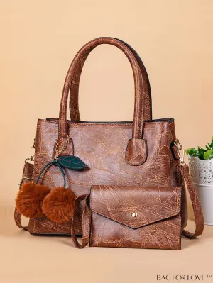 BagForLove - Stylish Vintage Handbag with Sling Strap - 2 Compartments, Elegant Design