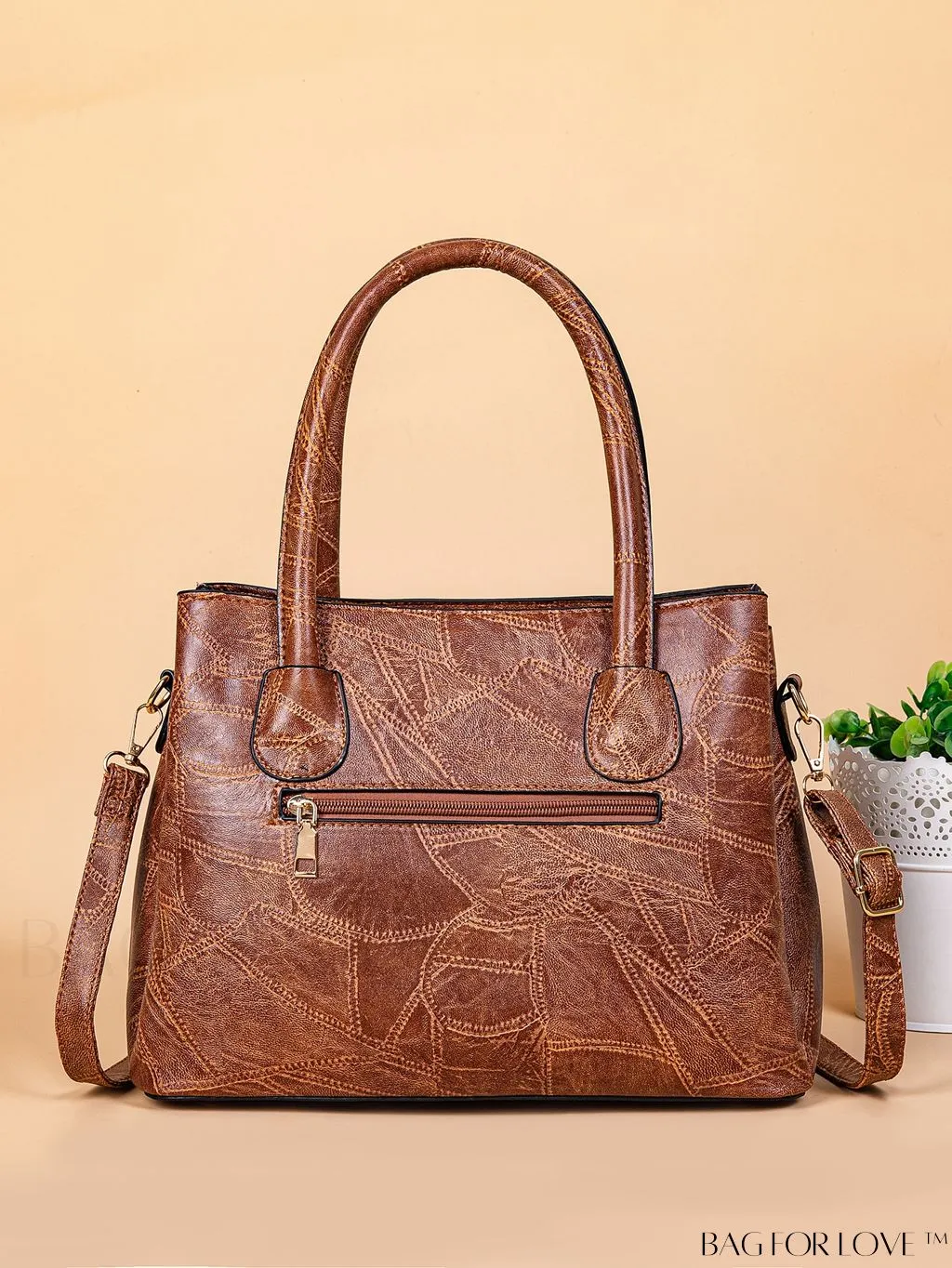 BagForLove - Stylish Vintage Handbag with Sling Strap - 2 Compartments, Elegant Design