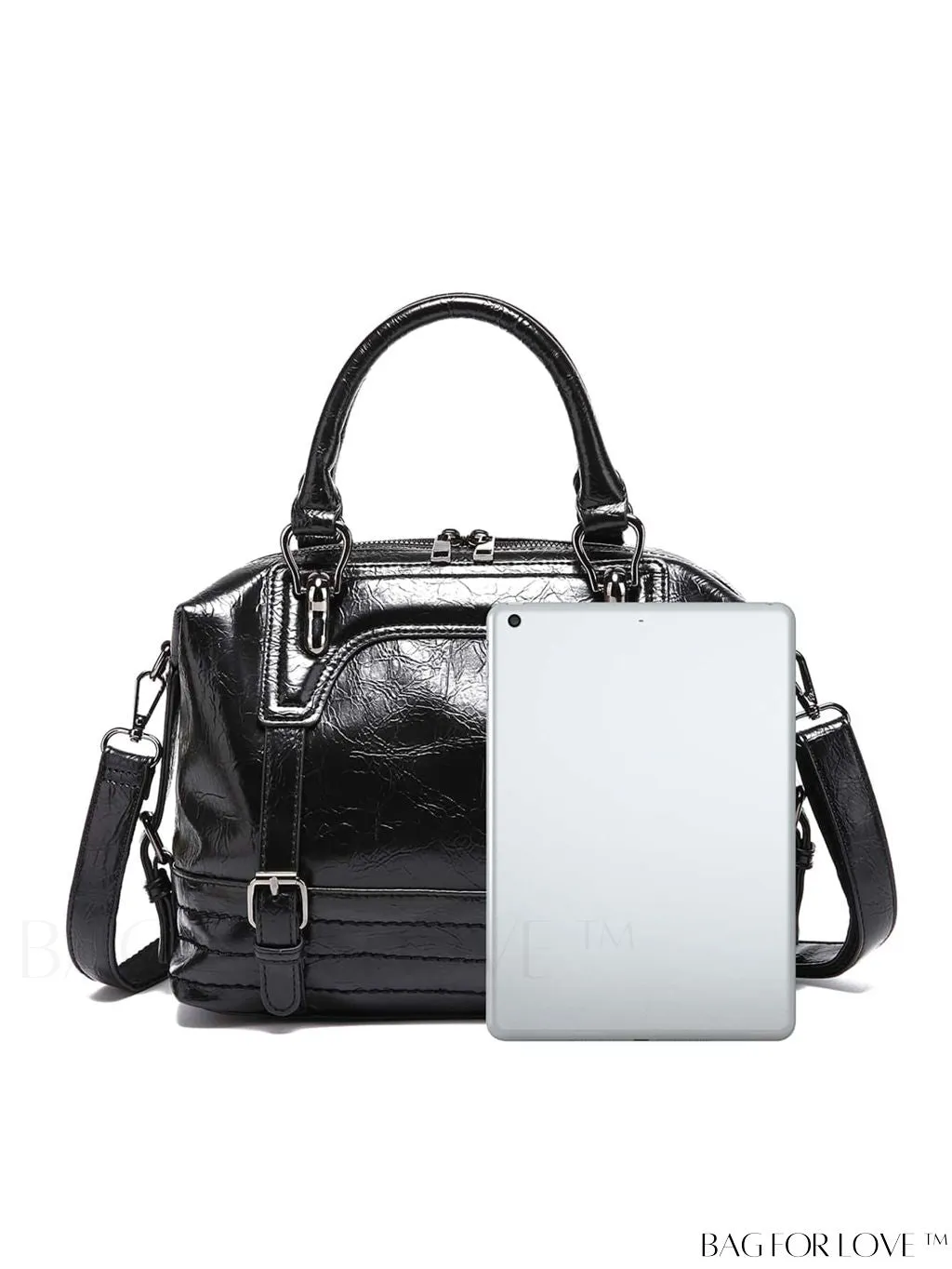 BagForLove - Timeless Vintage Boston Bag - Effortless Elegance with Handle