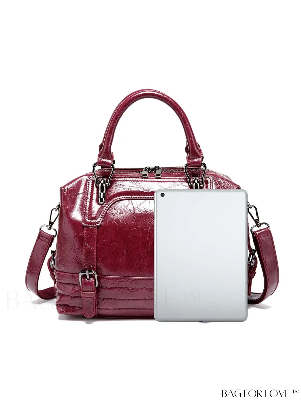 BagForLove - Timeless Vintage Boston Bag - Effortless Elegance with Handle