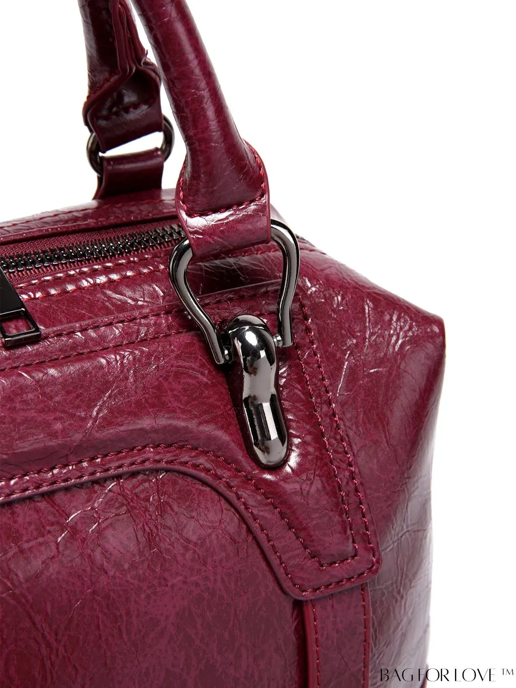 BagForLove - Timeless Vintage Boston Bag - Effortless Elegance with Handle