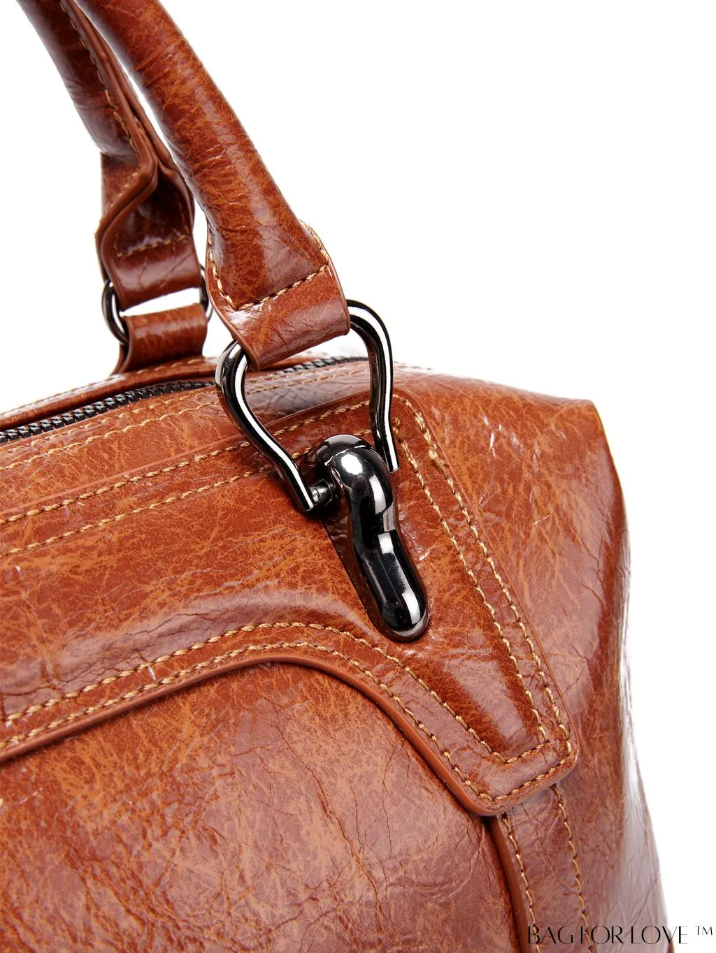 BagForLove - Timeless Vintage Boston Bag - Effortless Elegance with Handle