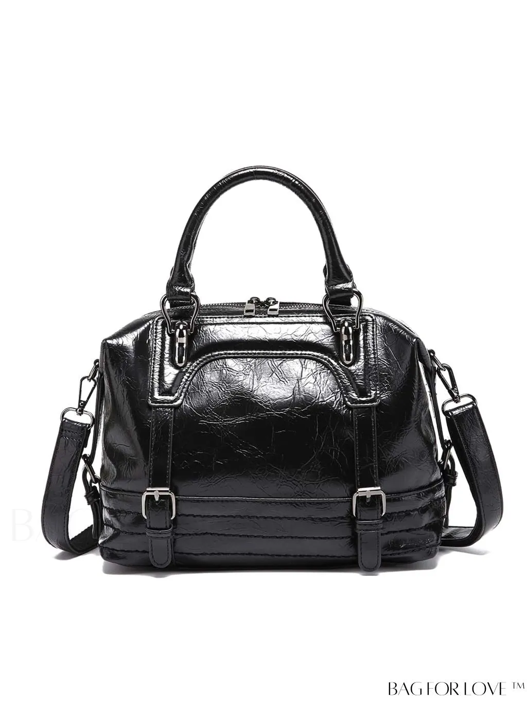 BagForLove - Timeless Vintage Boston Bag - Effortless Elegance with Handle