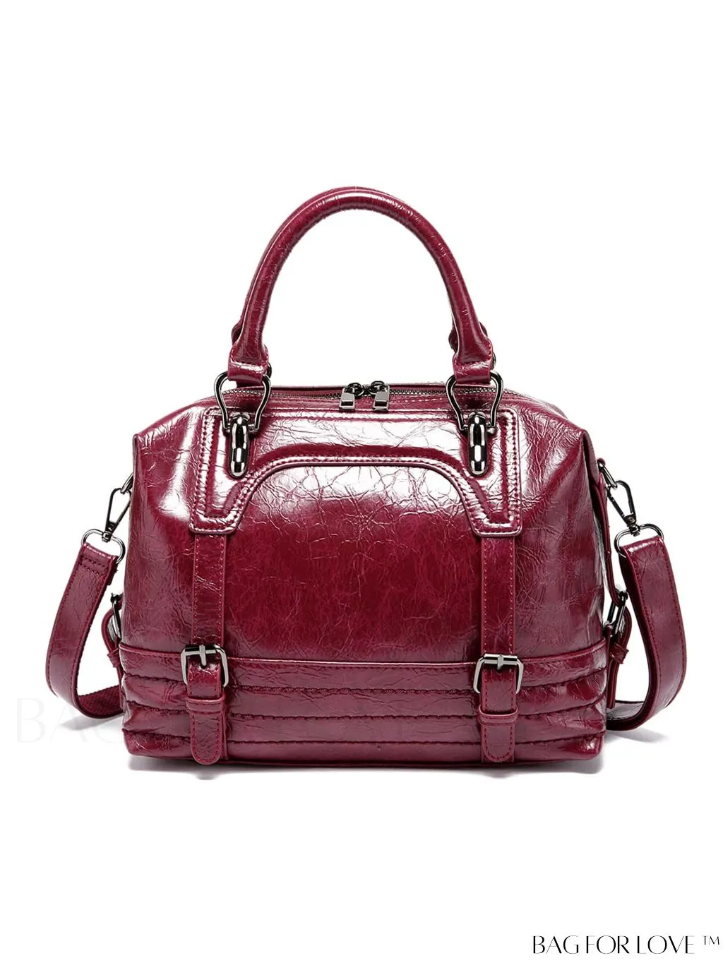 BagForLove - Timeless Vintage Boston Bag - Effortless Elegance with Handle