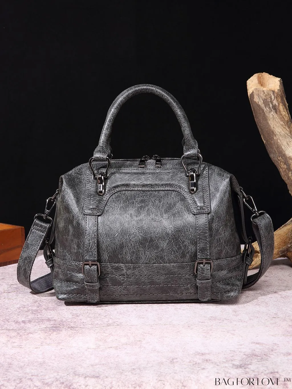 BagForLove - Timeless Vintage Boston Bag - Effortless Elegance with Handle
