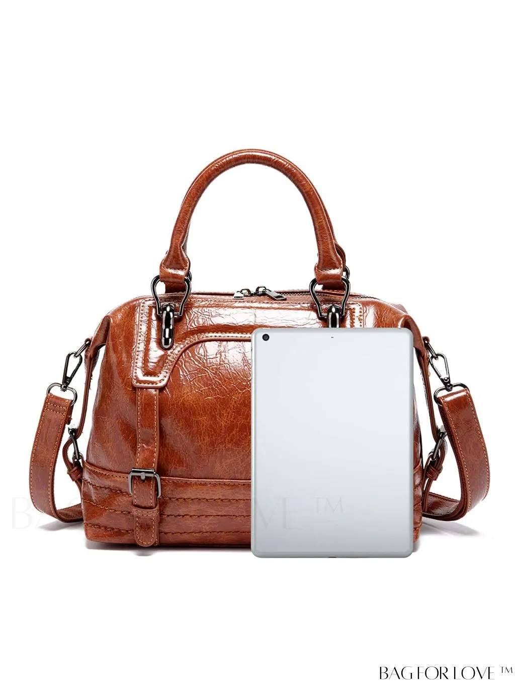 BagForLove - Timeless Vintage Boston Bag - Effortless Elegance with Handle