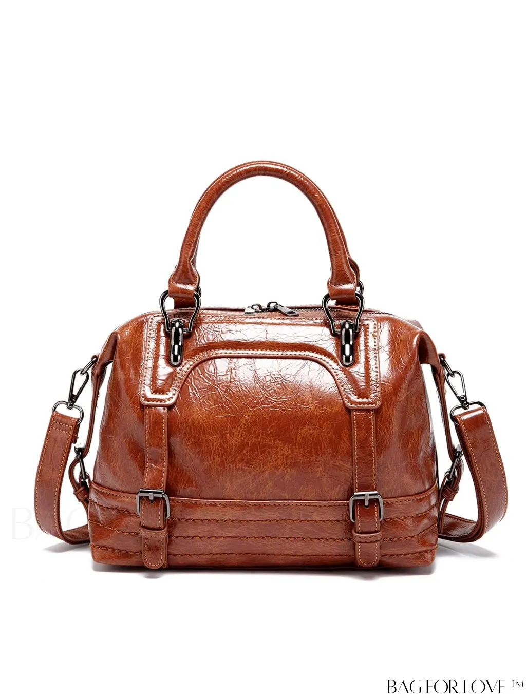 BagForLove - Timeless Vintage Boston Bag - Effortless Elegance with Handle