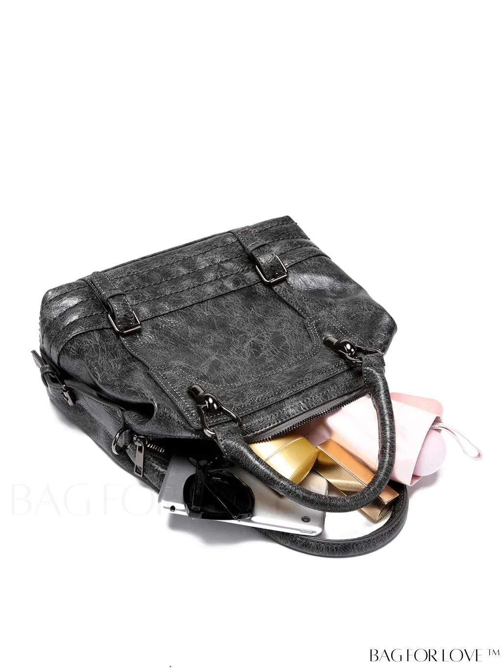 BagForLove - Timeless Vintage Boston Bag - Effortless Elegance with Handle